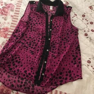 Beautiful raspberry colored with black accents